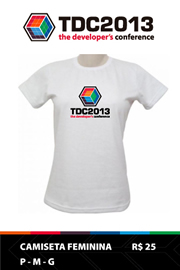 Camiseta Branca Feminina - TDC2013