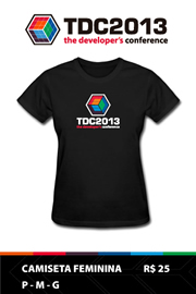 Camiseta Preta Feminina - TDC2013