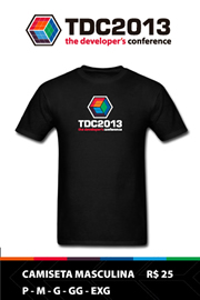 Camiseta Preta Masculina - TDC2013